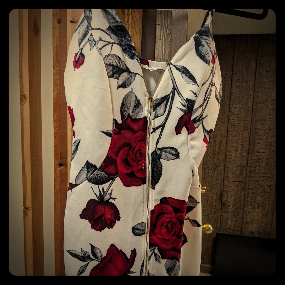 Zip up floral dress